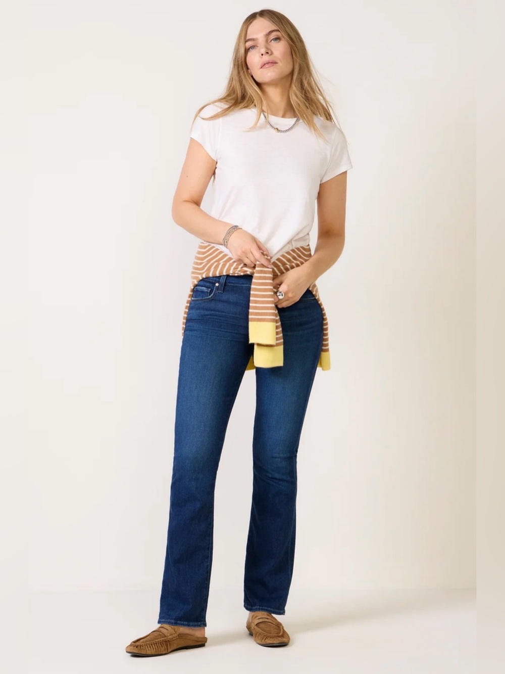 PAIGE Manhattan Dark Blue Bootcut Jeans- Size 27